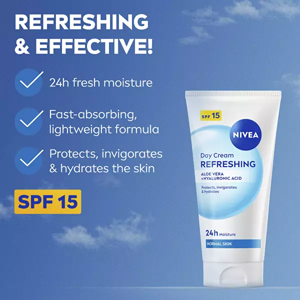 Hydratačný denný krém pre normálnu a zmiešanú pleť SPF 15 Essential (Day Cream) 50 ml