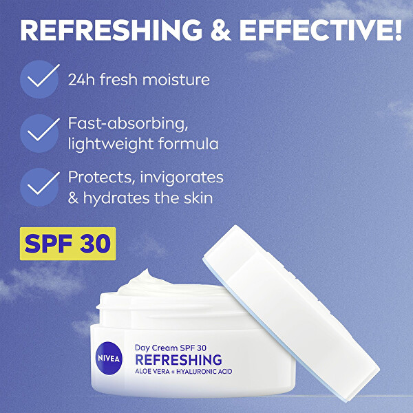 Hydratačný denný krém SPF 30 Essential (Refreshing Day Cream) 50 ml