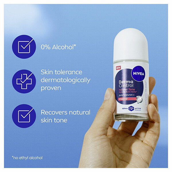 Kuličkový antiperspirant Derma Control Natural Tone (Antiperspirant) 50 ml