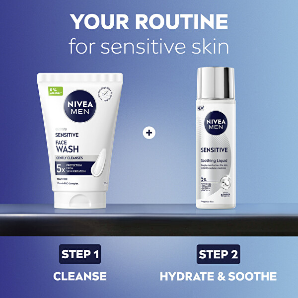 Lehký zklidňující fluid Men Sensitive Soothing Liquid 100 ml