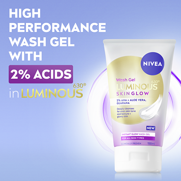 Čisticí pleťový gel Luminous Skin Glow Wash Gel 150 ml