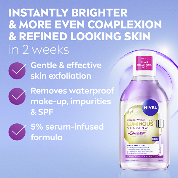 Micelární voda Luminous Skin Glow Micellar Water 400 ml