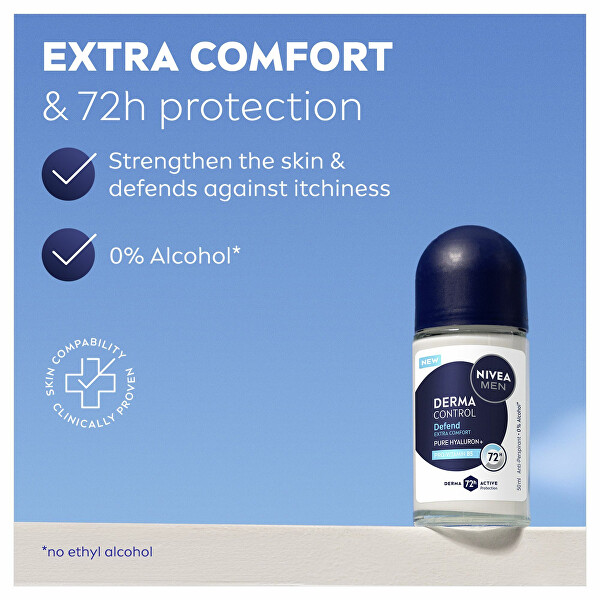 Kuličkový antiperspirant pro muže Men Derma Control Defend (Antiperspirant) 50 ml