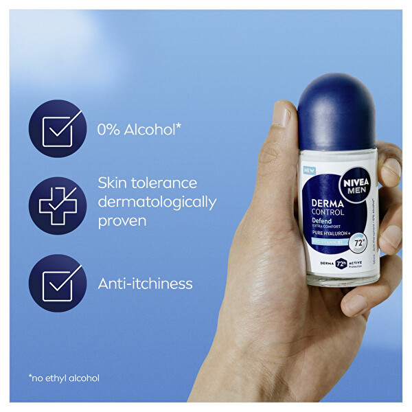 Kuličkový antiperspirant pro muže Men Derma Control Defend (Antiperspirant) 50 ml
