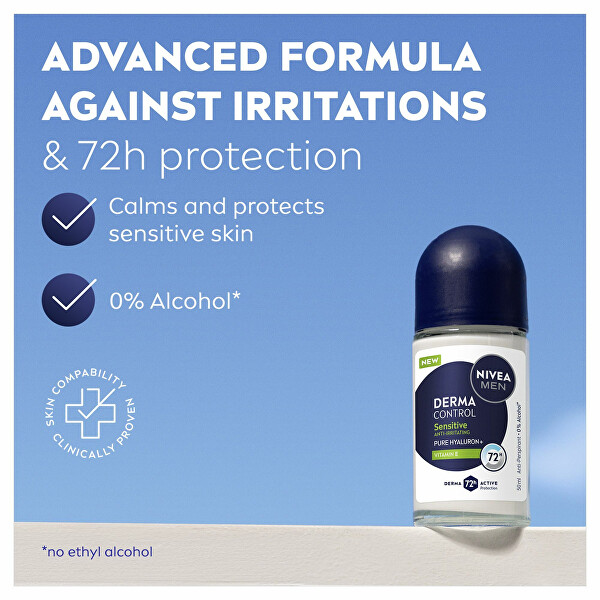 Kuličkový antiperspirant Men Derma Control Sensitive (Antiperspirant) 50 ml