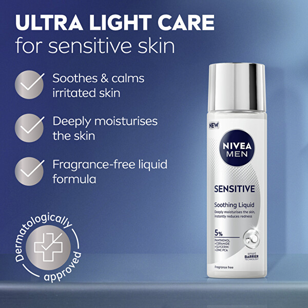 Lehký zklidňující fluid Men Sensitive Soothing Liquid 100 ml
