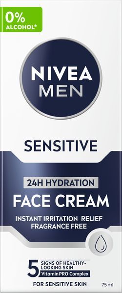 Hydratačný krém pre mužov Sensitive (Face Cream) 75 ml