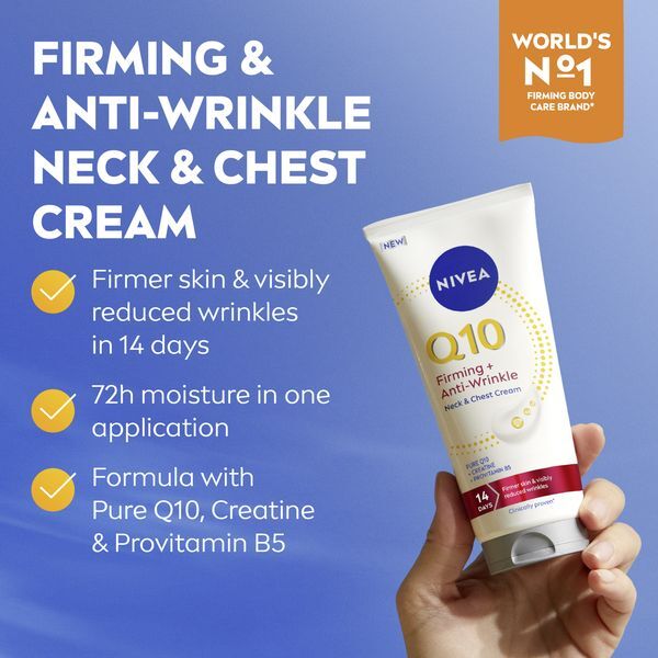 Zpevňující krém na krk a dekolt Q10 (Firming and Anti-Wrinkle Neck & Décolleté Cream) 200 ml