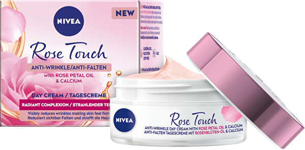 Anti-Falten-Tagescreme mit Rosenöl und Calcium Rose Touch (Anti-Wrinkle Day Cream) 50 ml