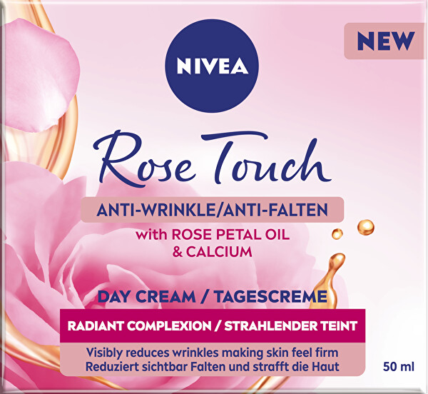 Denní krém proti vráskám s růžovým olejem a kalciem Rose Touch (Anti-Wrinkle Day Cream) 50 ml