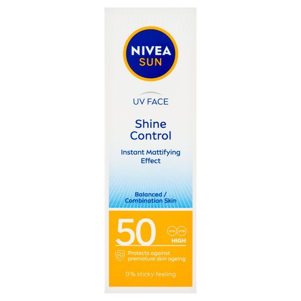 Mattító fényvédő arckrém SPF 50 (Mattifying Effect Shine Control) 50 ml