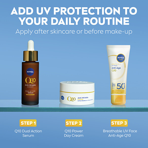 Ochranný pleťový krém SPF 50+ Anti-Age Q10 UV Face Cream 40 ml