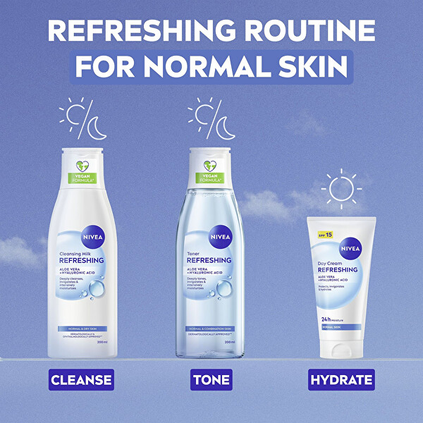 Frissítő arctisztító víz normál és kombinált bőrre (Refreshing Toner) 200 ml