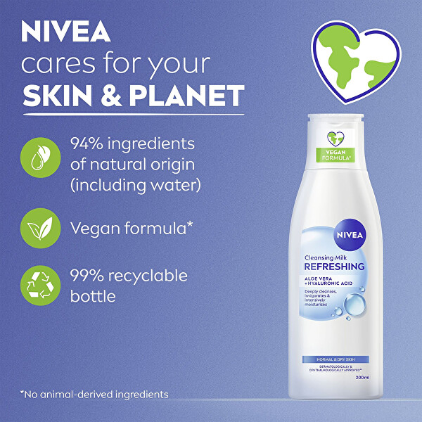 Frissítő tisztító arctej normál és vegyes bőrre Aqua Effect 200 ml