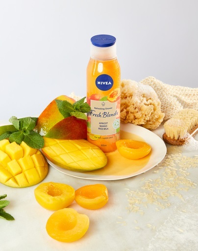 Erfrischendes Duschgel Fresh Blends Apricot, Mango, Rice Milk (Refreshing Shower) 300 ml