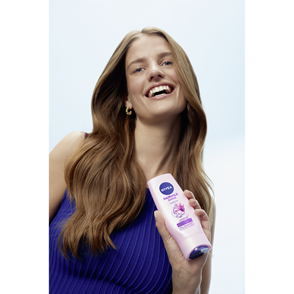 Pečující kondicionér s mléčnými a hedvábnými proteiny na unavené vlasy bez lesku Hairmilk Shine (Care Conditioner) 200 ml