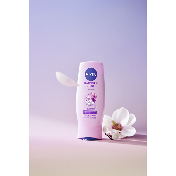 Pečující kondicionér s mléčnými a hedvábnými proteiny na unavené vlasy bez lesku Hairmilk Shine (Care Conditioner) 200 ml