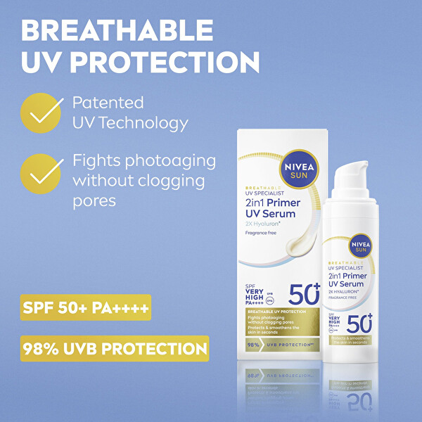 Pleťové sérum 2v1 SPF 50+ (Daily UV Serum) 30 ml