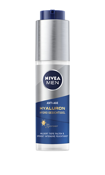 Frissítő bőrápoló gél Nivea Men Hyaluron Anti-Age (Hydro Gel Visage) 50 ml
