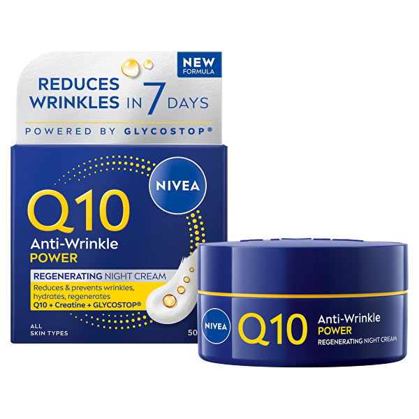 Regenerační noční krém proti vráskám Q10 Power 50 ml