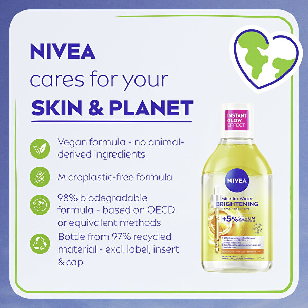 Rozjasňující micelární voda s obsahem séra Micellar Water Brightening 400 ml