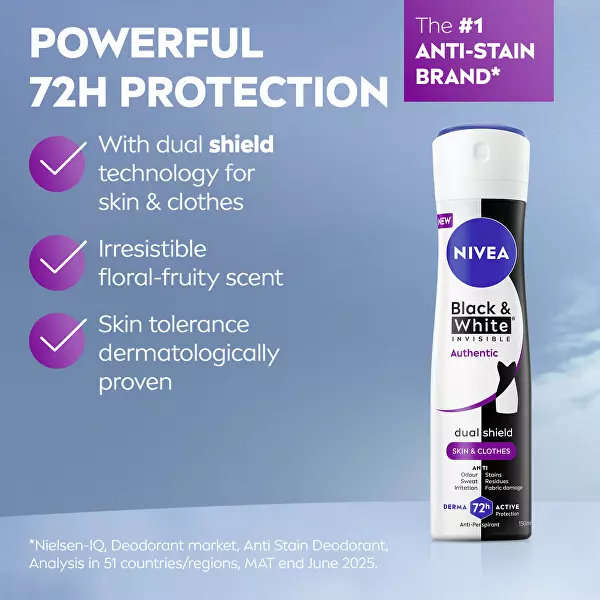 Antiperspirant ve spreji B&W Authentic Anti-Perspirant 150 ml