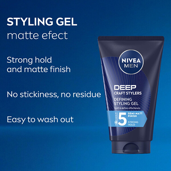 Formázó matt hajzselé férfiaknak (Defining Styling Gel) 150 ml