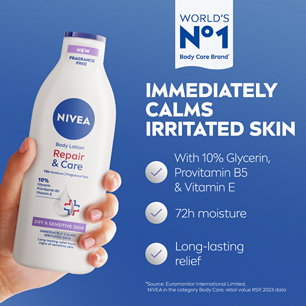 Tělové mléko pro suchou a citlivou pokožku Repair & Care (Body Lotion) 400 ml