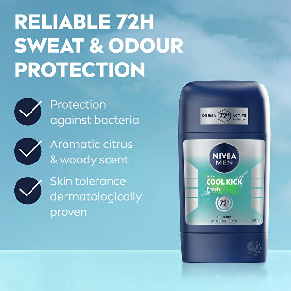 Szilárd izzadásgátló Fresh Kick 50 ml