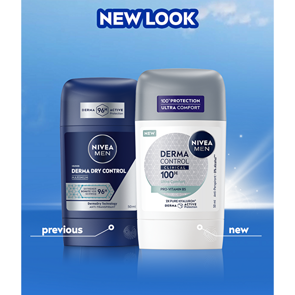 Szilárd izzadásgátló férfiaknak Men Derma Dry Control 50 ml
