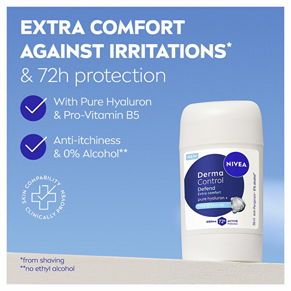 Tuhý antiperspirant Derma Control Defend (Antiperspirant) 50 ml