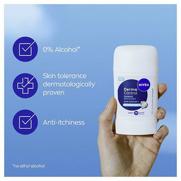 Tuhý antiperspirant Derma Control Defend (Antiperspirant) 50 ml