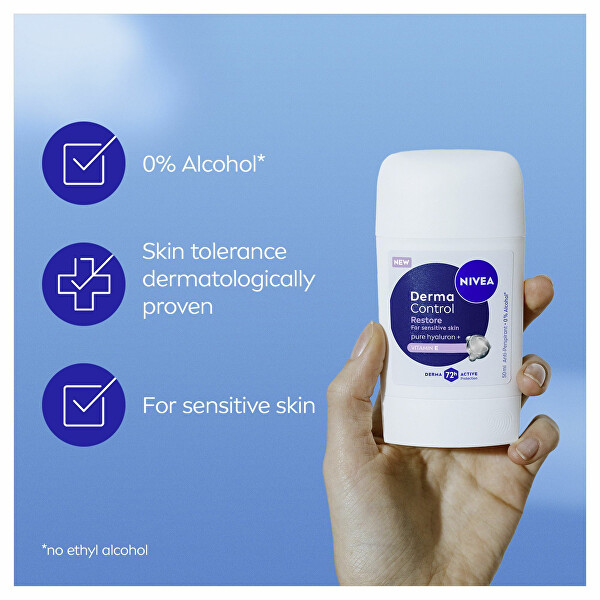 Tuhý antiperspirant Derma Control Restore (Antiperspirant) 50 ml