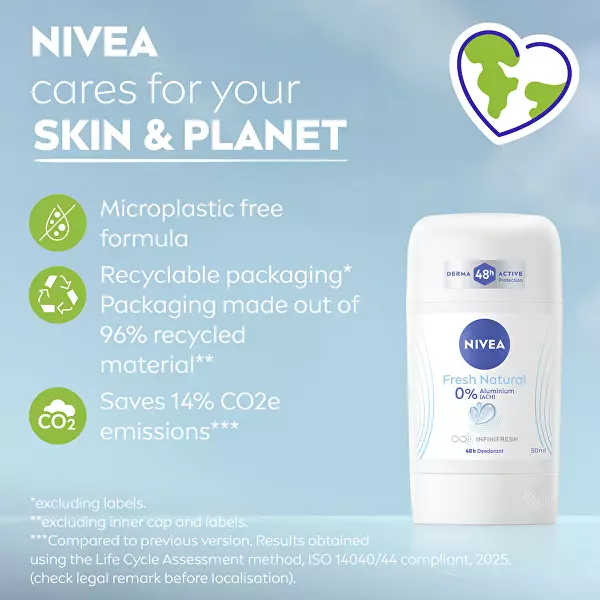 Tuhý deodorant Fresh Natural 50 ml