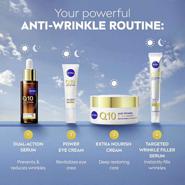 Výživný denní krém proti vráskám Q10 OF 15 (Anti-Wrinkle Extra Nourishing Cream) 50 ml