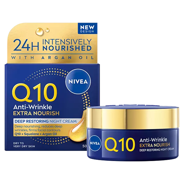 Výživný noční krém proti vráskám Q10 Power (Anti-Wrinkle Extra Nourishing Night Cream) 50 ml