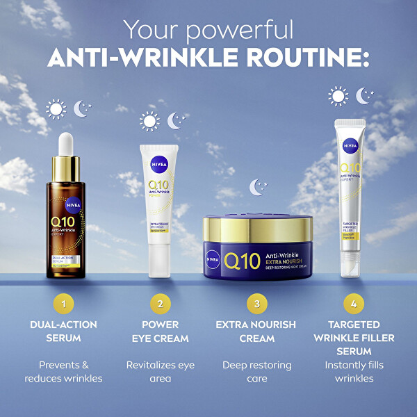 Výživný noční krém proti vráskám Q10 Power (Anti-Wrinkle Extra Nourishing Night Cream) 50 ml