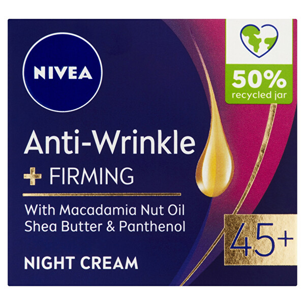 Zpevňující noční krém proti vráskám 45+ (Anti-Wrinkle + Firming) 50 ml