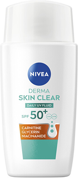 Denní UV fluid pro problematickou pleť Derma Skin Clear SPF 50+ (Daily UV Fluid) 40 ml