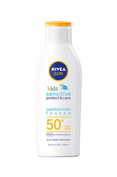 Detské mlieko na opaľovanie SPF 50+ Sun Kids (Pure & Sensitive Sun Lotion) 200 ml