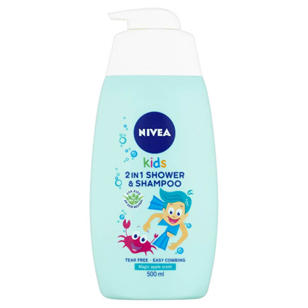 Dětský sprchový gel a šampon 2 v 1 s jablečnou vůní (2 in Shower & Shampoo) 500 ml
