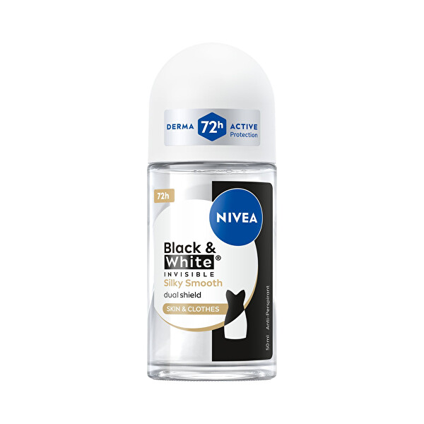 Kuličkový antiperspirant bez alkoholu Invisible Black & White Silky Smooth 50 ml