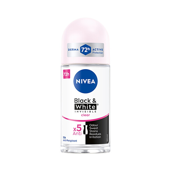 Kuličkový antiperspirant Invisible For Black & White Clear 50 ml