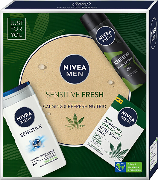 SLEVA - Kosmetická sada pro muže pro citlivou pleť a pokožku Sensitive Fresh - bez krabičky