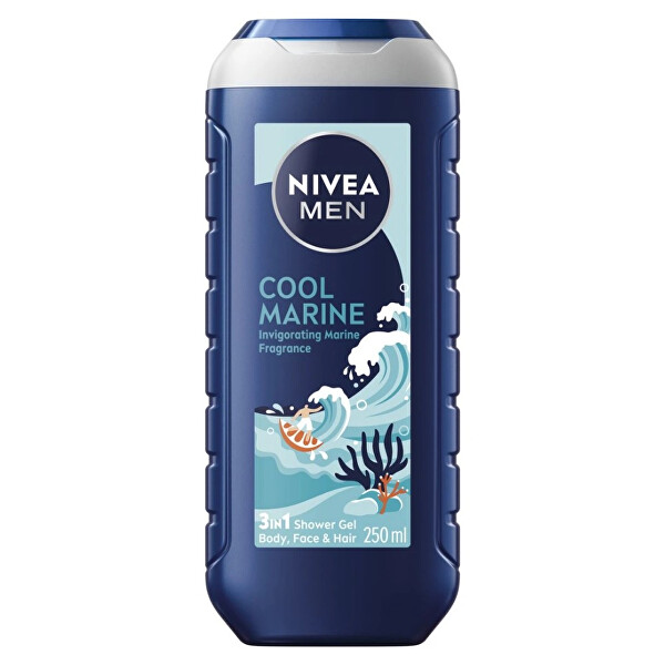 Sprchový gel na pokožku a vlasy Cool Marine (3 in 1 Shower Gel) 250 ml