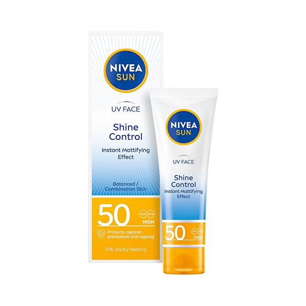 Zmatňující pleťový krém na opalování SPF 50 (Mattifying Effect Shine Control) 50 ml