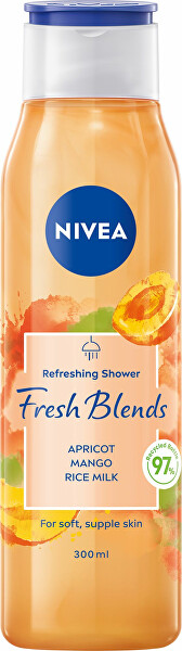 Gel de duș revigorant Fresh Blends Apricot, Mango, Rice Milk (Refreshing Shower) 300 ml 
