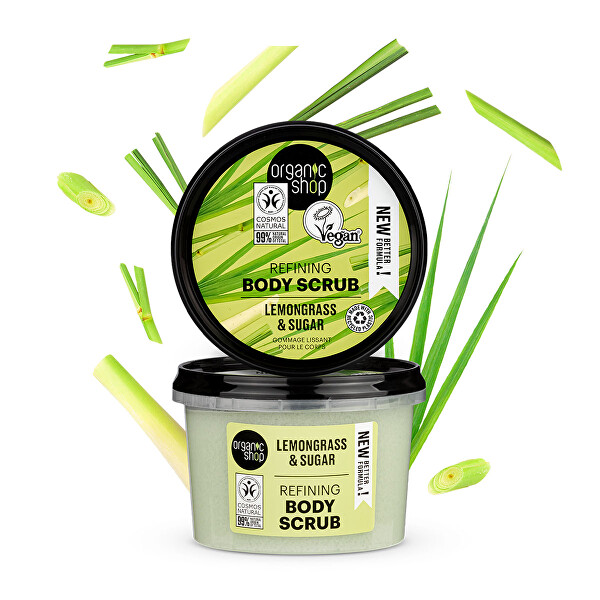 Koupelový cukrový peeling Organic Lemongrass & Sugar (Body Scrub) 250 ml