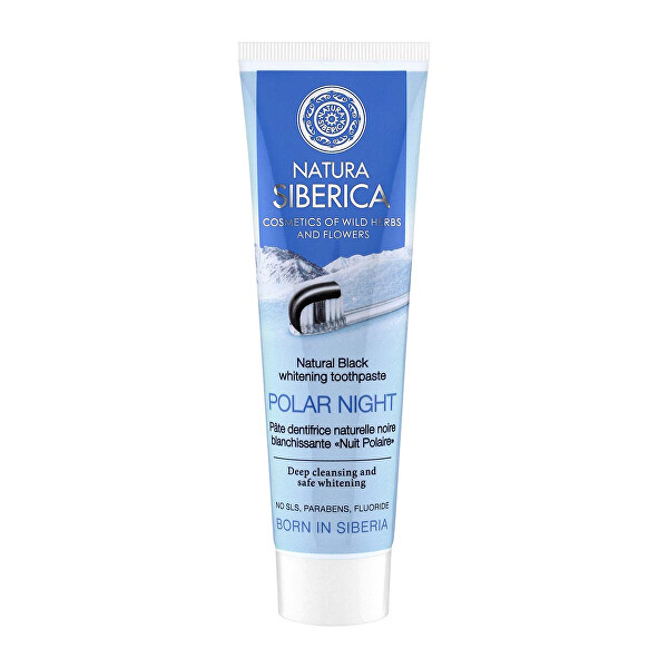 Přírodní bělicí zubní pasta Polar Night (Natural Black Whitening Toothpaste) 100 g