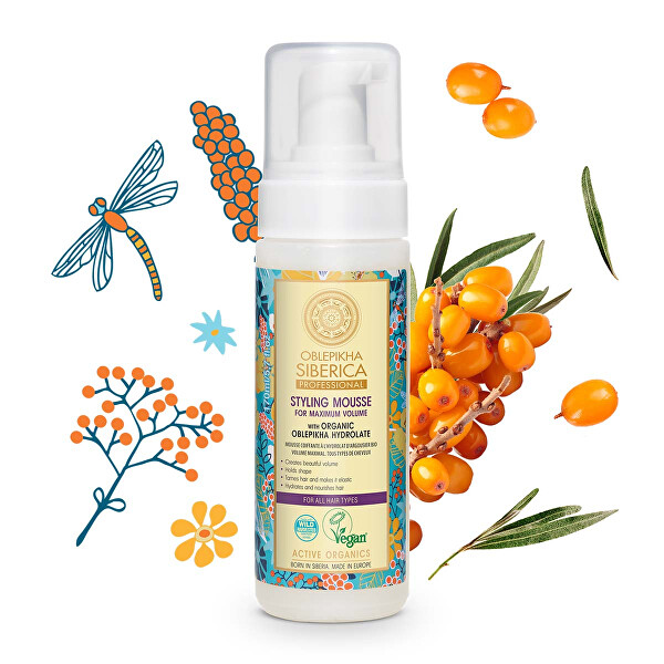 Rakytníková pěna pro maximální objem Oblepikha Siberica (Styling Mousse) 170 ml